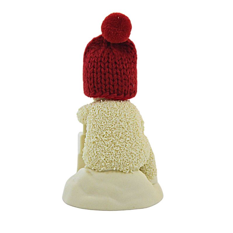 Snowbabies 4.0 Inch Make Your Own Joy Blocks Red Knit Hat Figurines, 3 of 4