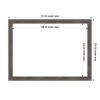 Amanti Art Pinstripe Lead Gray Framed Magnetic Dry Erase Board - 4 of 4