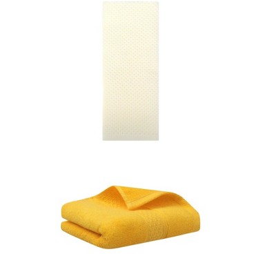 REGALWOVEN Solid Absorbent Soft Cotton Hand Towels for Bathroom Hotel and Spa 13" x 30" 2 Pcs