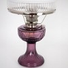 Aladdin Amethyst Lincoln Drape Table Oil Lamp with White Glass Shade, Nickel - 3 of 4