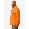 KingSize Men's Big & Tall Signature Solid Flannel Shirt - 4 of 4
