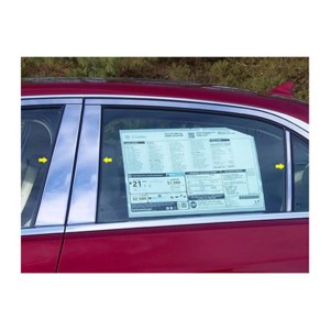 QAA is Compatible with 2014-2019 Cadillac CTS 6 Piece Stainless Pillar Post Trim PP54251 - 1 of 4