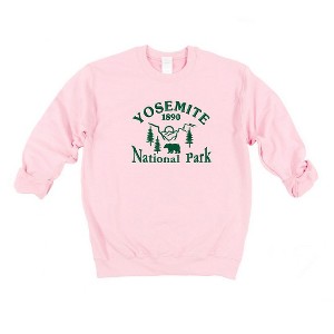 Simply Sage Market Women's Graphic Sweatshirt Embroidered Yosemite National Park - 1 of 3
