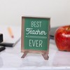 Pavilion Gift Company - Best - 4" Acrylic Chalkboard Plaque - Wall Sign Panels - 2 of 4