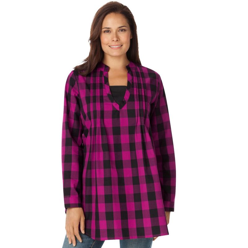 Woman Within Women's Plus Size Layered-Look Tunic, 1 of 2