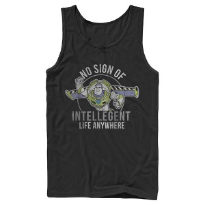 Men's Toy Story Buzz No Sign Of Intelligent Life Tank Top - 1 of 4