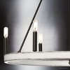 Urban Ambiance Luxury Modern Indoor Chandelier,  28-1/4''H x 30"W x 30''D,  Matte Black Finish, UHP4565 - 4 of 4