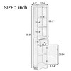 PDTEND Freestanding Bathroom Storage Cabinet with Drawer and Adjustable Shelf - 4 of 4