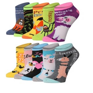 Critter Carnival Low Cut Socks - 10 Pairs - 1 of 4