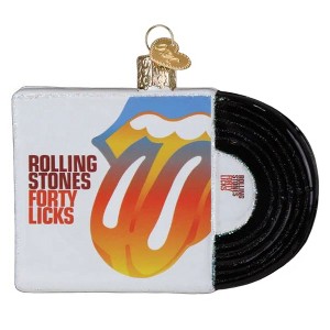 Old World Christmas Blown Glass Ornament for Christmas Tree, Forty Licks Album Cover - 1 of 4