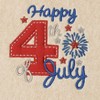 Linum Home Textiles 4TH OF JULY - Embroidered Luxury 100% Turkish Cotton Hand Towels (Set of 2) - 3 of 3