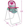 509 Crew: Mint Heart - Foodie Doll Highchair, Feeding Accessory, Kid 3+ - 2 of 4