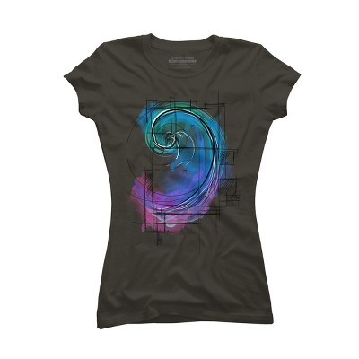 Junior's Design By Humans Fibonacci By timea T-Shirt