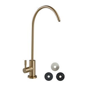 VEVOR Stainless Steel Faucet, Lead-Free Water Purifier Faucet, Filter Water Faucets With Solid Brass Valve, Anti-Rust, Gold - 1 of 4