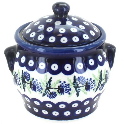 Blue Rose Polish Pottery Sweet Annie Small Canister