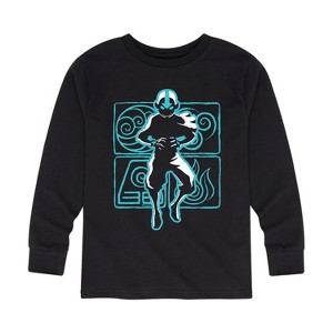 Boys' - Avatar: The Last Airbender - Aang Airbending Long Sleeve Graphic T-Shirt - 1 of 4