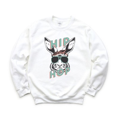 Simply Sage Market Women's Graphic Sweatshirt Green Hip Hop Bunny