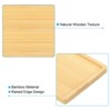 Unique Bargains Indoor and Outdoor Square Bamboo Planter Saucer Drip Tray Plant Drainage Trays 2 Pcs - 4 of 4