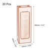 Unique Bargains Sturdy Paper Clear Window Wine Gift Bags with Rope Handles 4.92"x3.35"x14.2" - 2 of 4