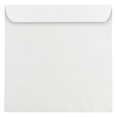 JAM Paper 12.5" x 12.5" Large Square Invitation Envelopes White 03992322B