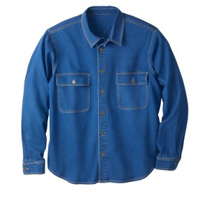 KingSize Knit Denim Shirt - 1 of 4