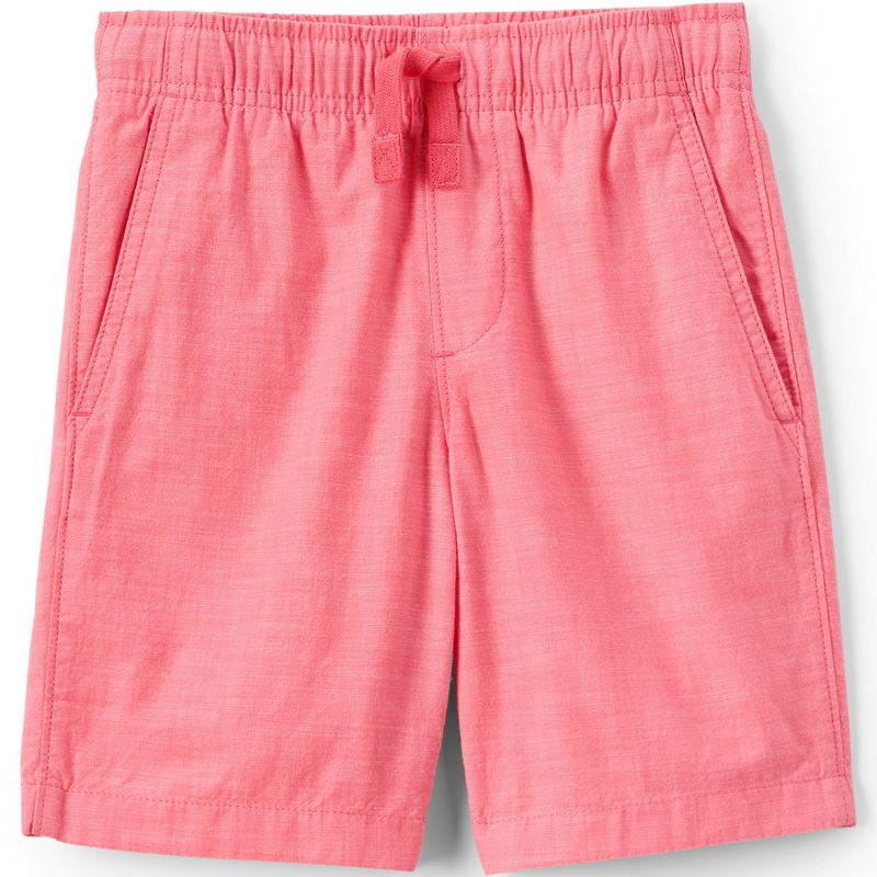 Lands' End Kids Pull On Chambray Elastic Waist Shorts, 1 of 3