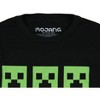 Seven Times Six Minecraft Boys' Creeper Face Grid Design Short Sleeve T-Shirt Black - image 3 of 3