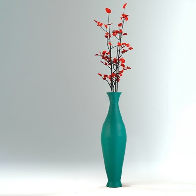 Modern Green Bamboo 43-inch Decorative Floor Vase
