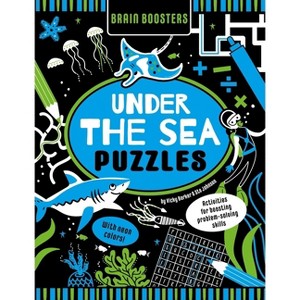 Brain Boosters Under the Sea Puzzles (with Neon Colors) - by  Vicky Barker (Paperback) - 1 of 1
