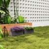 Resenkos Patio Planting Bed, Raised Garden Bed,2 Pack 20 Inch Railing Flower Pots, Self-Watering Hanging Planter Box, - 2 of 4