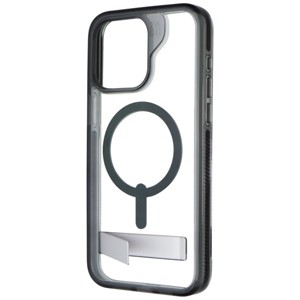 ZAGG Santa Cruz Snap with Kickstand Case for iPhone 15 Pro Max - Clear/Black - 1 of 3