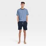 Hanes Premium Men's Jersey Knit Short Sleeve + Shorts Pajama Set 2pc