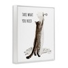 Stupell Industries Take What You Need Toilet Paper Cat Framed Giclee Art, White, 16" x 20" - 2 of 4