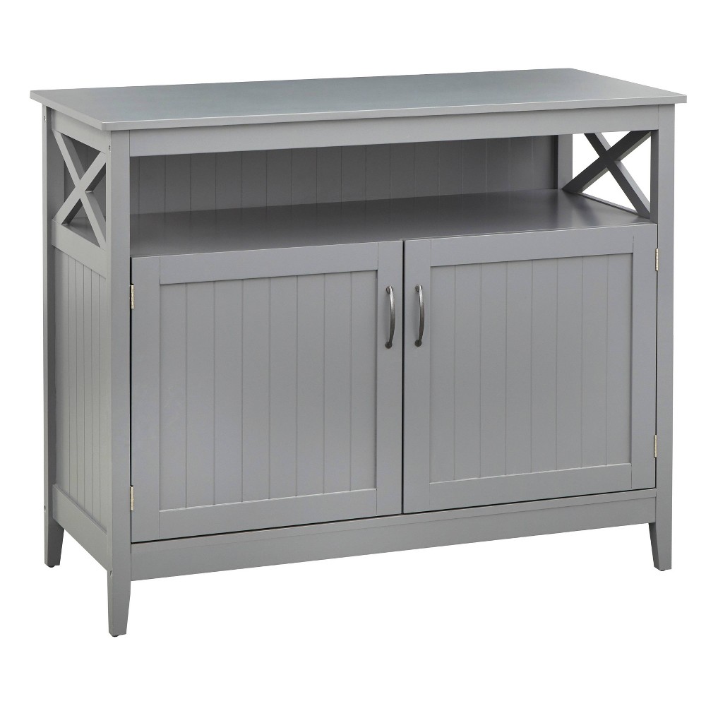 Photos - Storage Сabinet Southport Farmhouse Buffet Servers Charcoal Gray - Buylateral