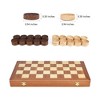 Probe Hues Wooden Folding Checkers Game Set - 3 of 3