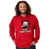 Funny Christmas Santa Bear Pun Hoodie Sweatshirt Women Men Brisco Brands - 4 of 4