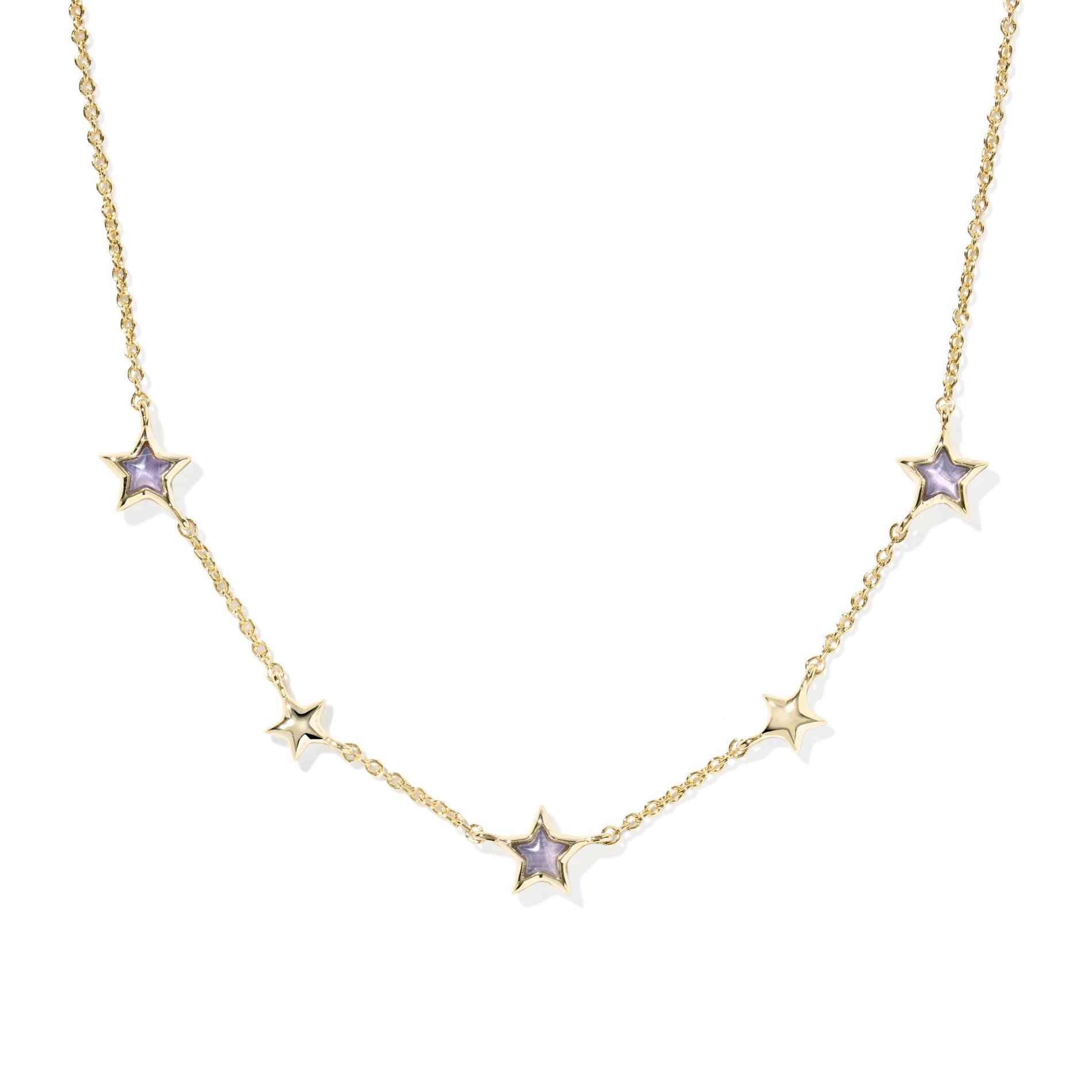 Kendra Scott Kayla Strand Necklace - Gold/Light Purple