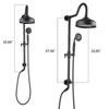 ALEXOUN  Shower Head with Handheld Shower System with 8" Rainfall Shower Head, Dual Shower Combo - 3 of 4