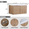 Vynxaria Bathroom Cabinet With Sink,Soft Close Doors,Float Mounting Design,36 Inch For Small Bathroom - 3 of 4