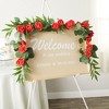Juvale 100 Pack Red Artificial Flowers, Bulk Stemless Fake Foam Roses for Wedding, Decorations, Bouquets, 3 in - 4 of 4