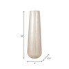 Tall Metal Floor Vase - Iron Decorative Vase for Modern Home & Office Decor - Minimalist Glam Accent for Living Room, Bedroom & Entryway - 24" White - 4 of 4
