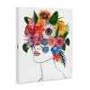 Stupell Industries Female Portrait Summer Flowers Canvas Art, 30" x 40" - 2 of 4