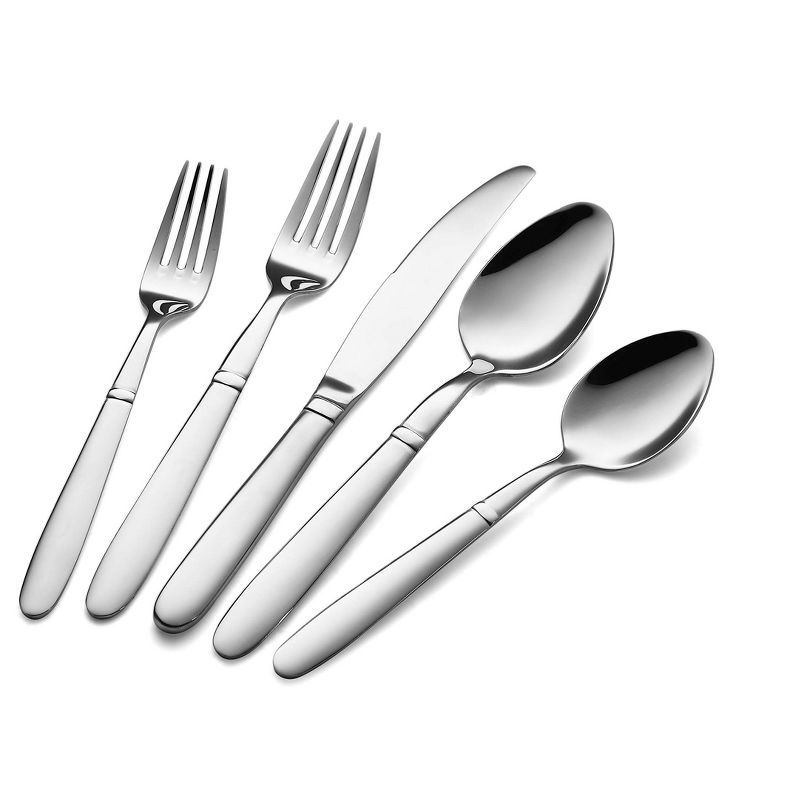 Bruntmor Stainless Steel Flatware Cutlery Set - 45 Pieces, 5 of 10