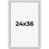 PosterPalooza | Modern Shadow Box 1.5" Depth White Picture Frame - UV Acrylic, Backing, Hanging Hardware - 2 of 4