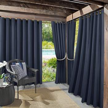 Sailor Indoor/Outdoor UV Protectant Room Darkening Grommet Top Curtain Panel - Sun Zero