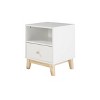 19.5" Drawer Kids' Nightstand - Alaterre Furniture: Toddler Bedroom Furniture, Small White MDF & Pine - 4 of 4
