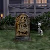 21" 'Trick or Treat' Lit Plastic Tombstones Halloween Decorative Prop Gray - Hyde and EEK! Boutique™ - 2 of 3