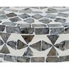 Jofran,Global Archive Small Terrazzo Handcrafted Capiz Shell Accent Table- Brown Color - 4 of 4