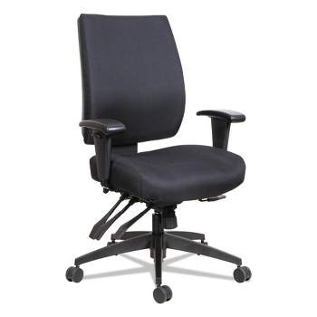 Alera Alera Wrigley Series High Performance Mid-Back Multifunction Task Chair, Supports 275 lb, 17.91" to 21.88" Seat Height, Black