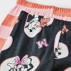 Toddler Girls' 4pc Disney Minnie Mouse Cotton Long Sleeve Pajama Set - Pink/Orange/Black - 4 of 4